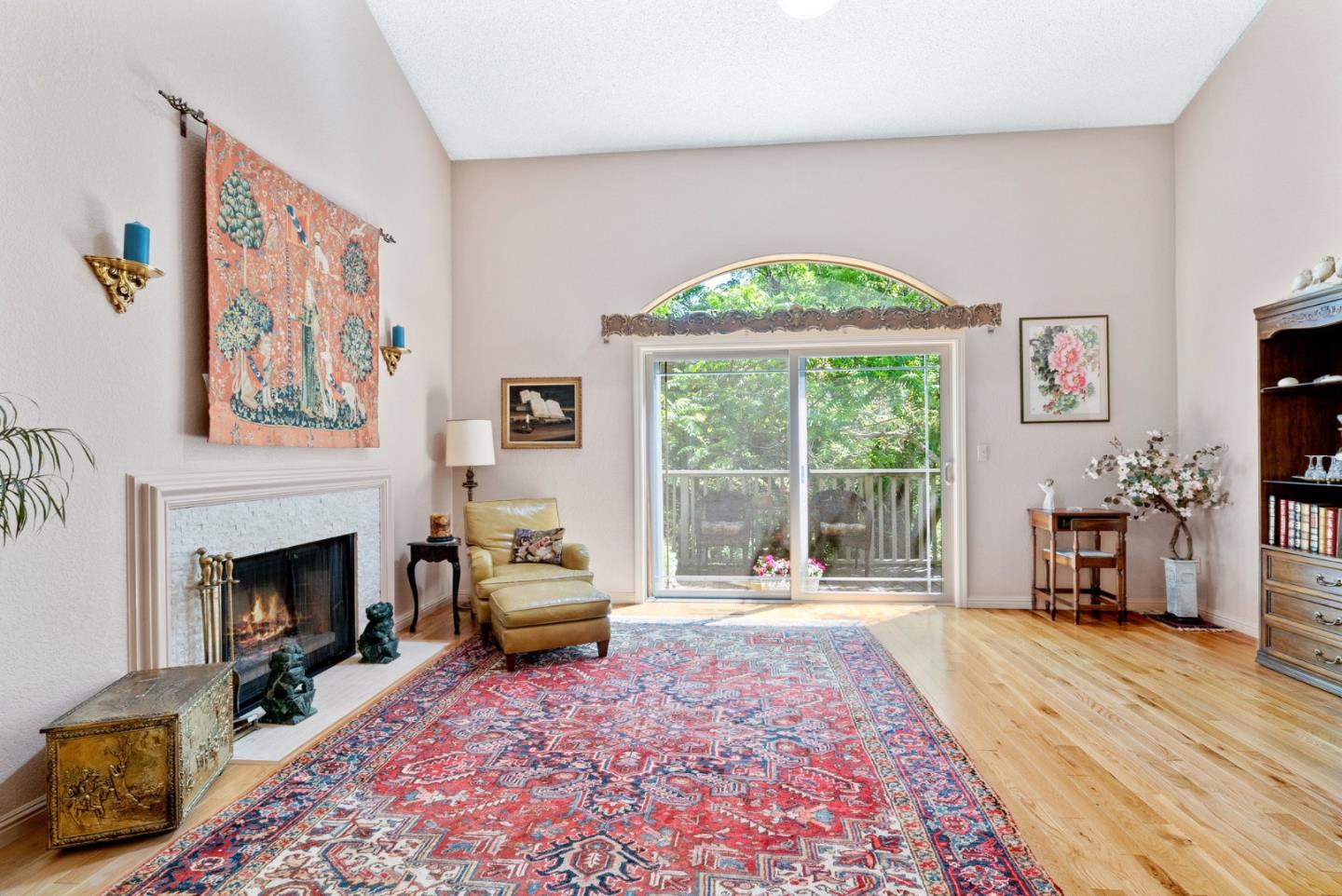 103 Stoney Creek Road Santa Cruz, CA 95060 - Photo 9 of 44 a living room with furniture and a fireplace
