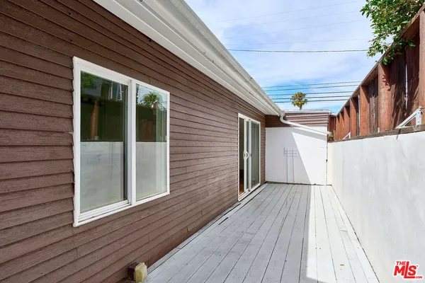 a view of a house with wooden floor