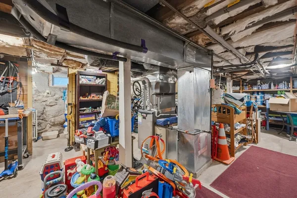 a view of storage and utility room