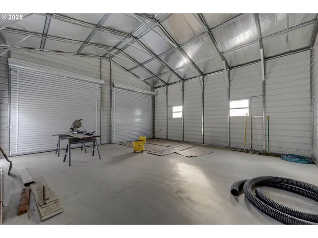 a view of a lake with a city view