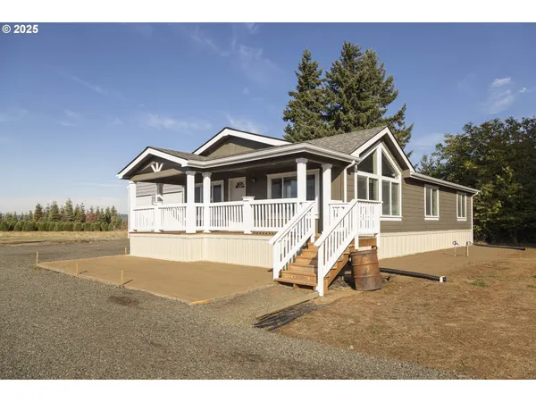 a view of a house with lounge chair