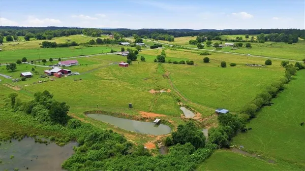 an aerial view of baseball ground