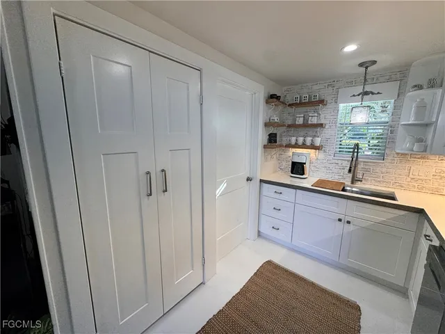 a view of outdoor space with garden