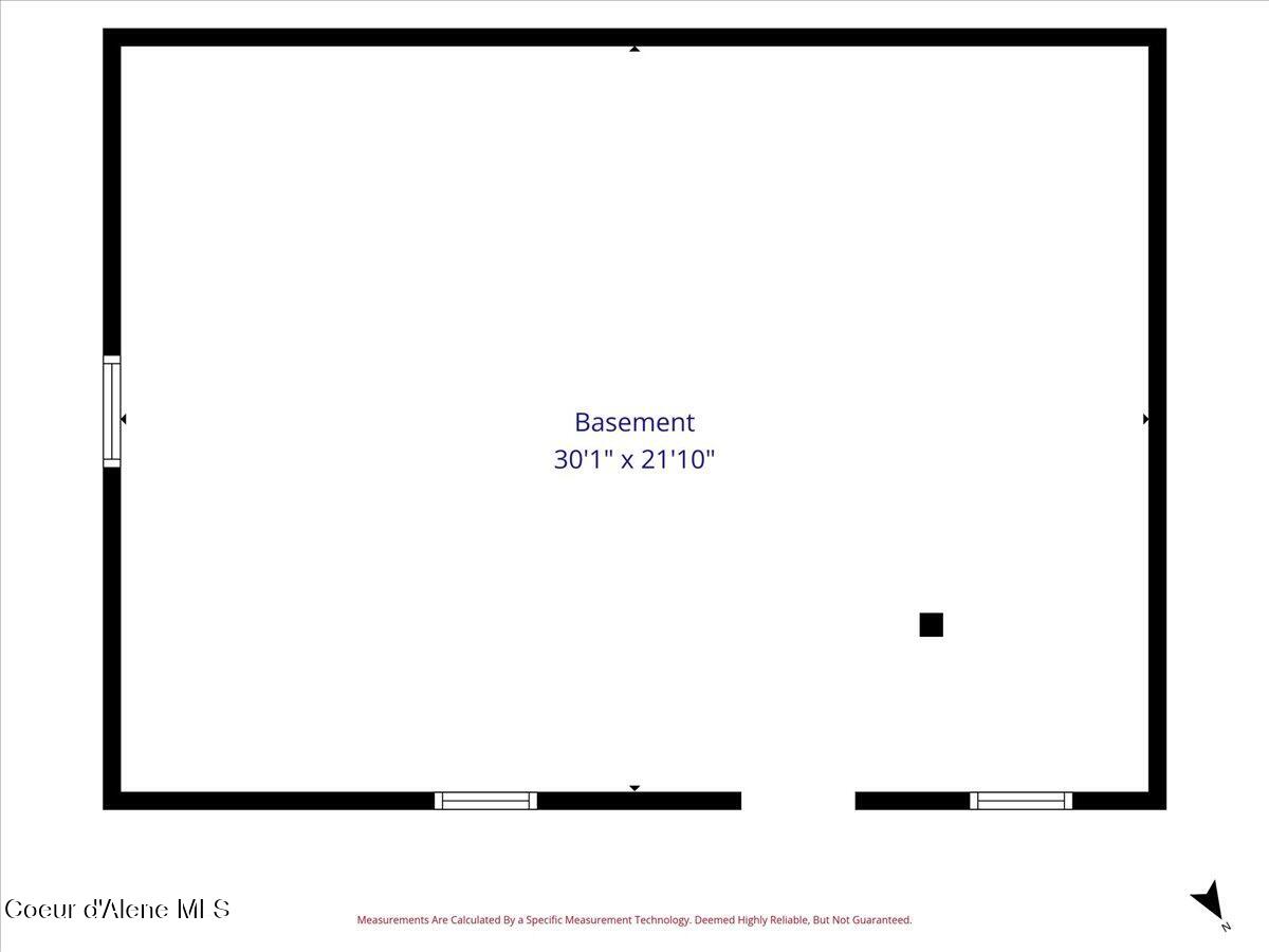 905 South Division Street Pinehurst, ID 83850 - Photo 43 of 43 03-Floor Plan Basement