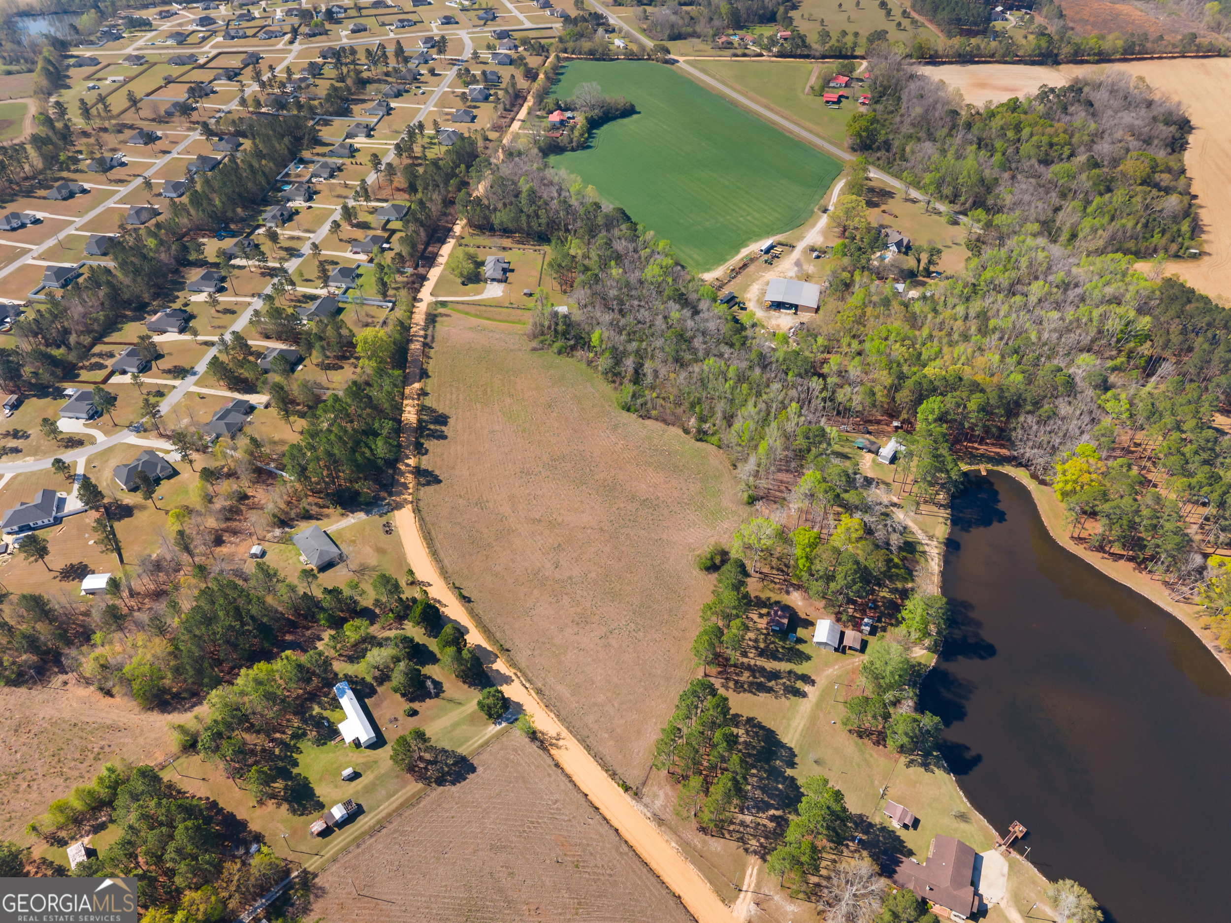 0 Lester Fordham Road Statesboro, GA 30458 - Photo 8 of 10 an aerial view of a house with a yard