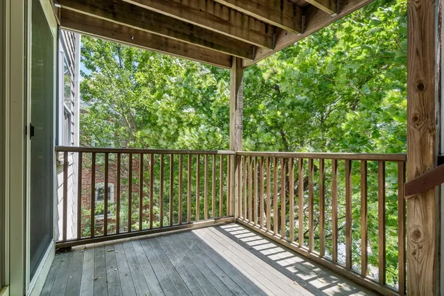 a view of a wooden fence