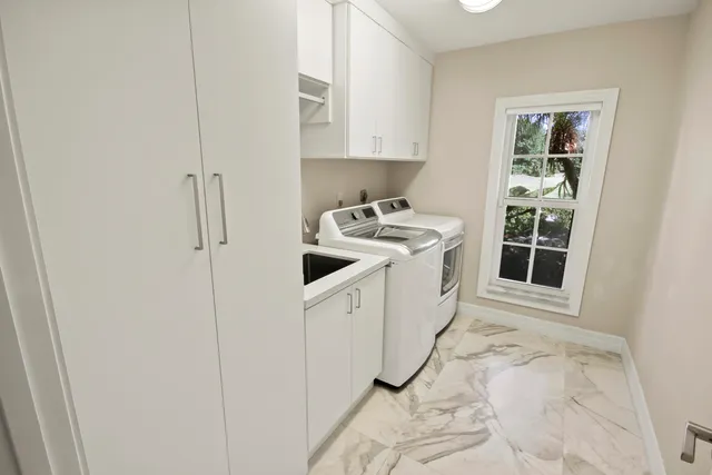 a house view with a garden space