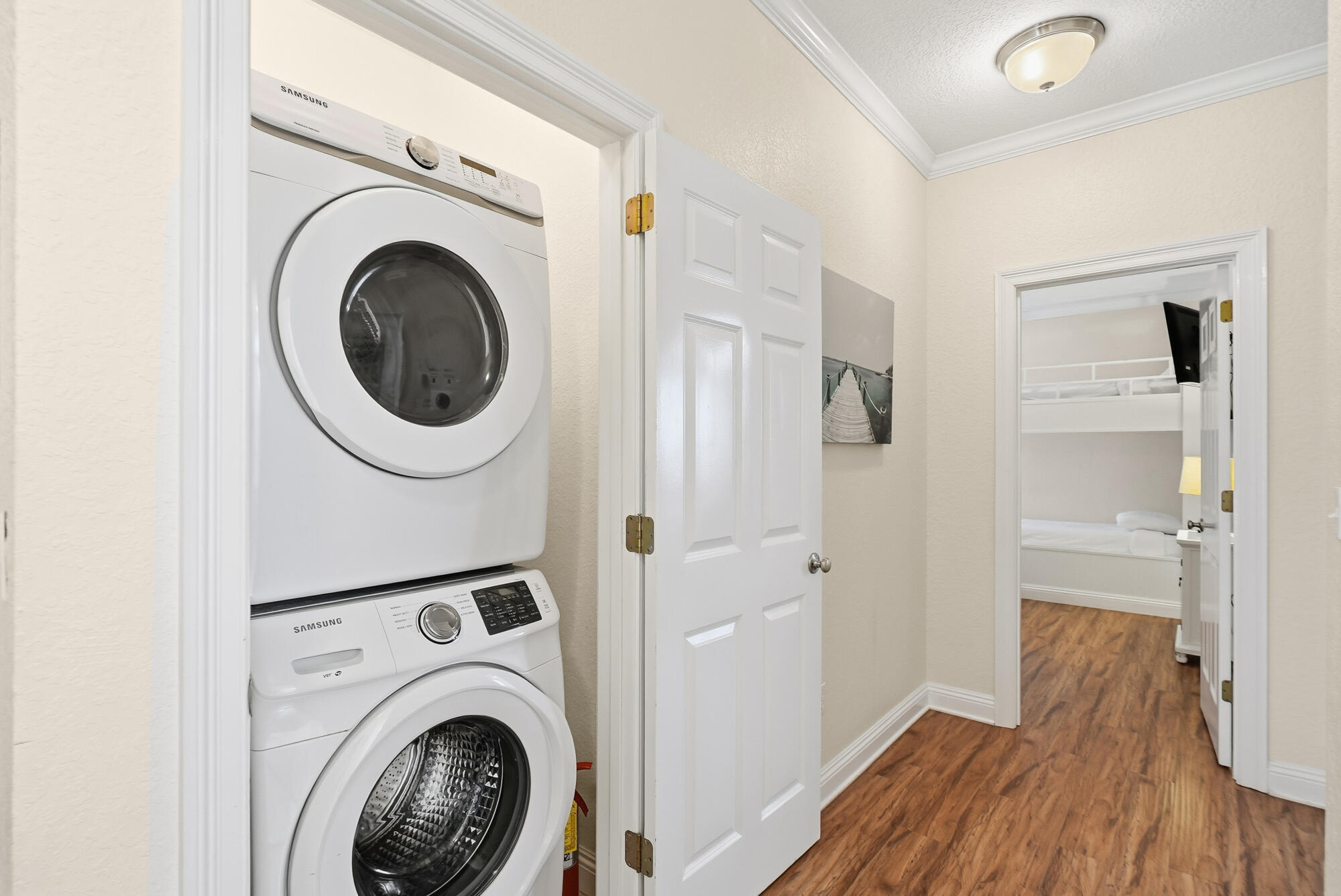 231 Kono Way Destin, FL 32541 - Photo 20 of 41 a view of a hallway with washer and dryer