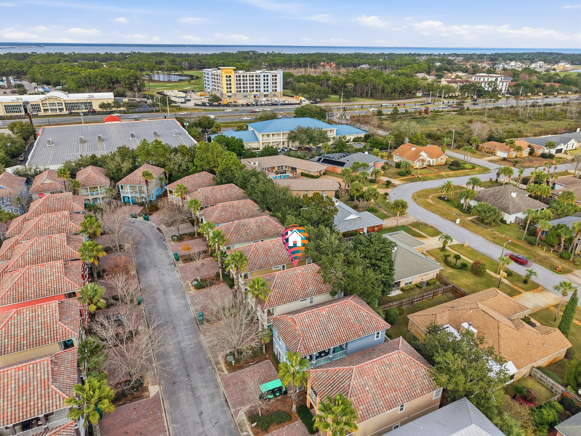 231 Kono Way Destin, FL 32541 - Photo 39 of 41 an aerial view of residential building and lake