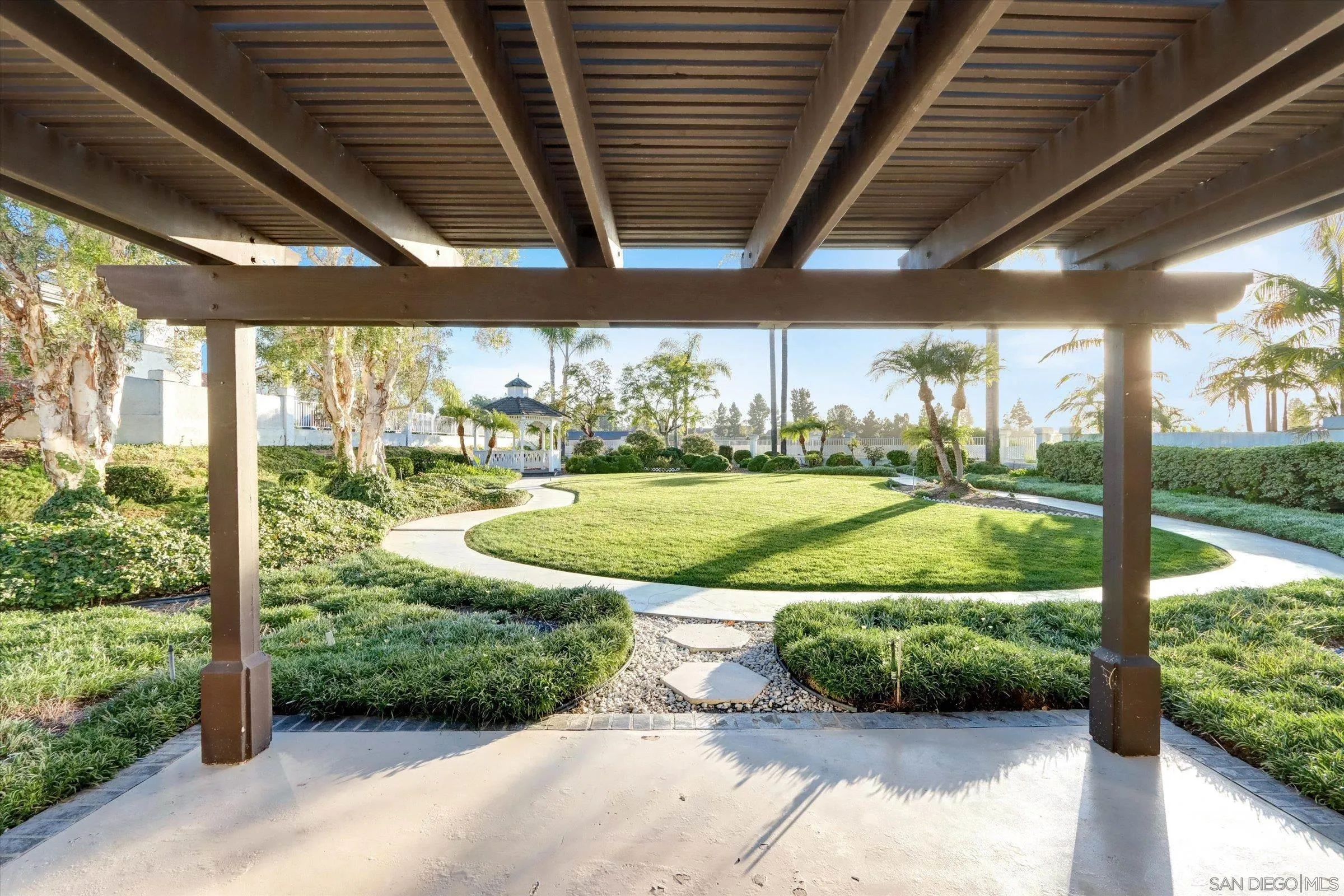 1840 Cabernet Drive Chula Vista, CA 91913 - Photo 44 of 66 a view of a porch with furniture and garden