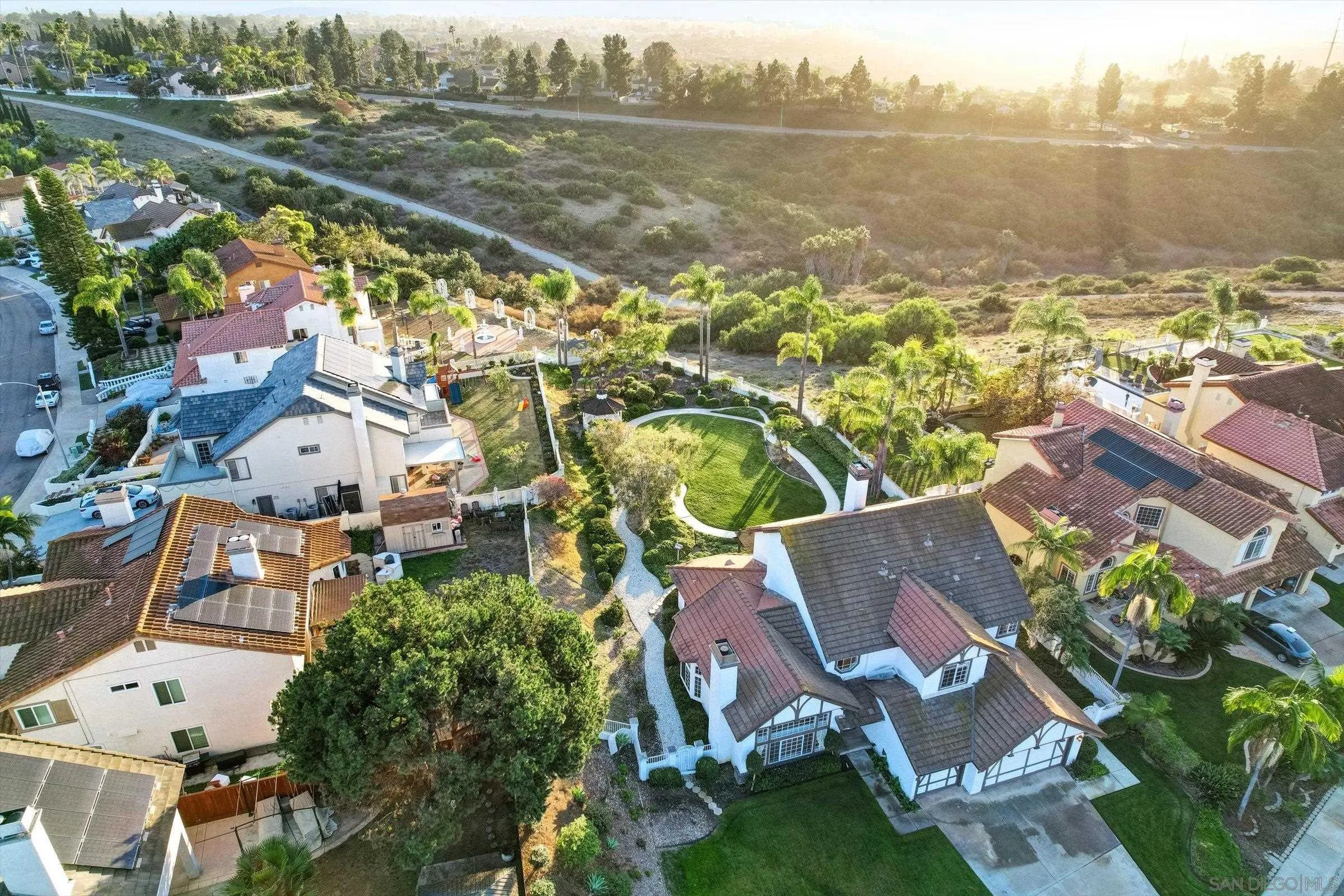 1840 Cabernet Drive Chula Vista, CA 91913 - Photo 59 of 66 an aerial view of residential building with outdoor space and ocean view