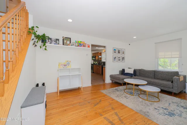 a living room with furniture and a couch