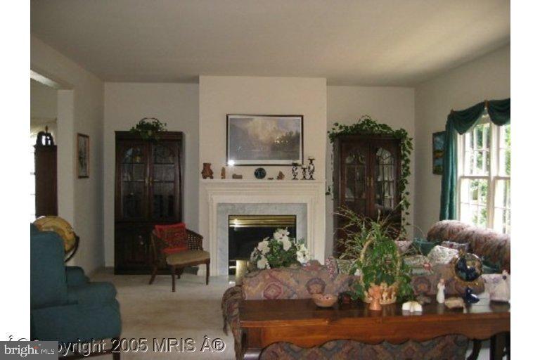 6397 True Lane Springfield, VA 22150 - Photo 3 of 6 a living room with furniture a fireplace and a flat screen tv