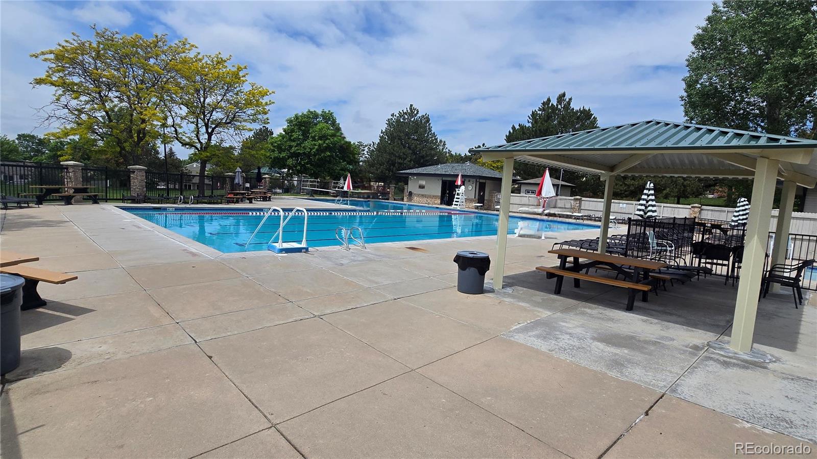 17372 East Prentice Circle Centennial, CO 80015 - Photo 35 of 41 a backyard of a house with barbeque oven and outdoor seating
