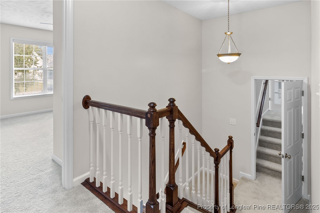 43 Ambrose Point Cameron, NC 28326 - Photo 20 of 45 a view of staircase with railing and white walls