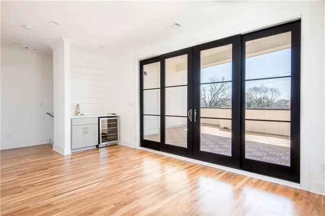 a view of front door