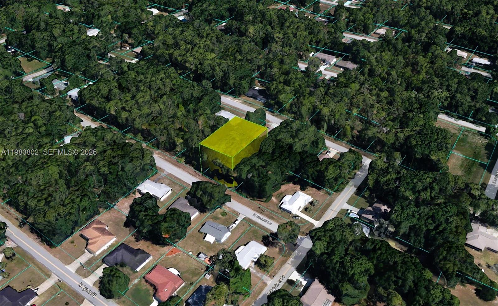 6691 East Harold Lane Inverness, FL 34452 - Photo 2 of 4 an aerial view of a house with yard swimming pool and outdoor seating