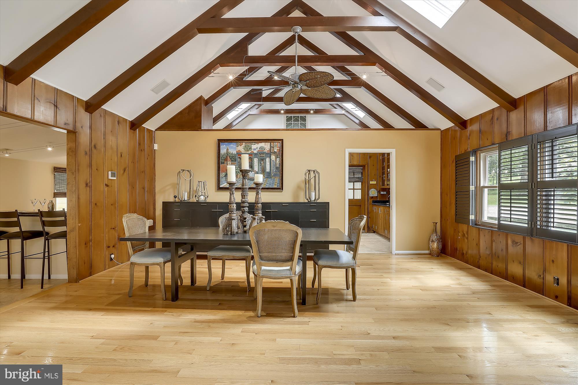 408 S Road Baltimore, MD 21208 - Photo 7 of 38 Dining Room with beamed cathedral ceiling