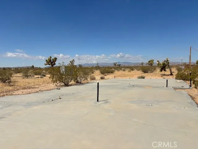 a view of a yard of the building