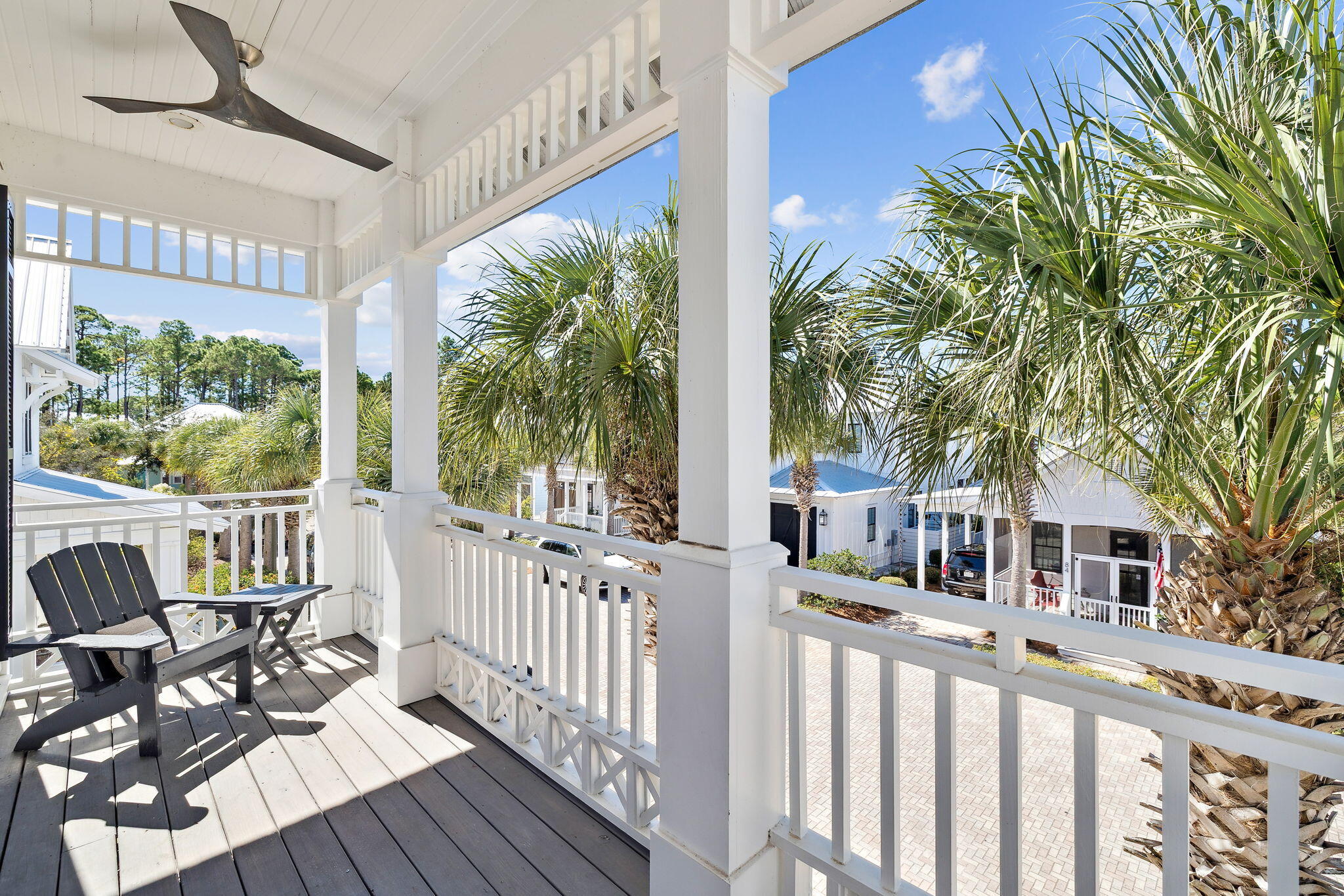 83 Eastern Lake Court Santa Rosa Beach, FL 32459 - Photo 37 of 40 a view of a house with wooden deck and furniture