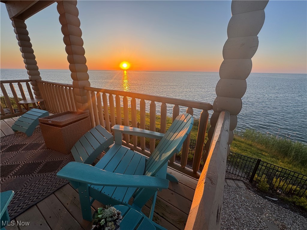 5919 Lake Road West, Unit 35 Ashtabula, OH 44004 - Photo 3 of 37 Terrace with a Sunset view
