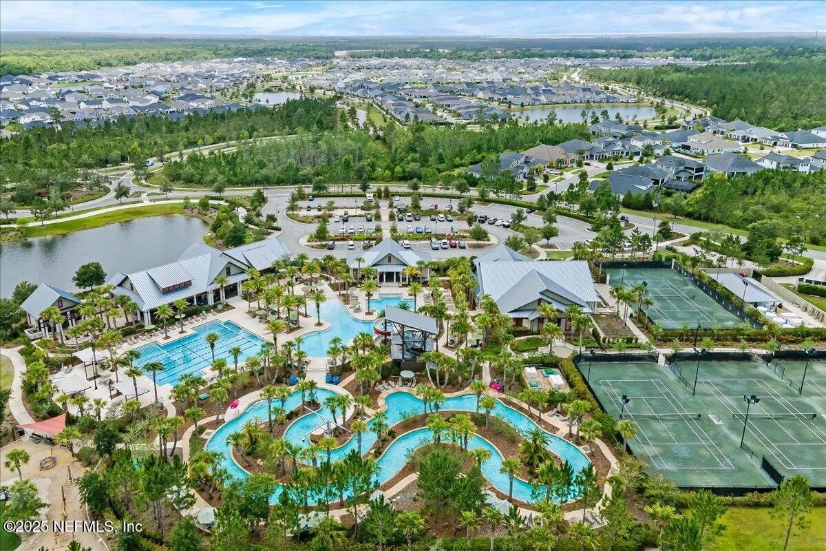 50 Dollar Court St. Augustine, FL 32092 - Photo 54 of 55 an aerial view of residential houses with outdoor space and river