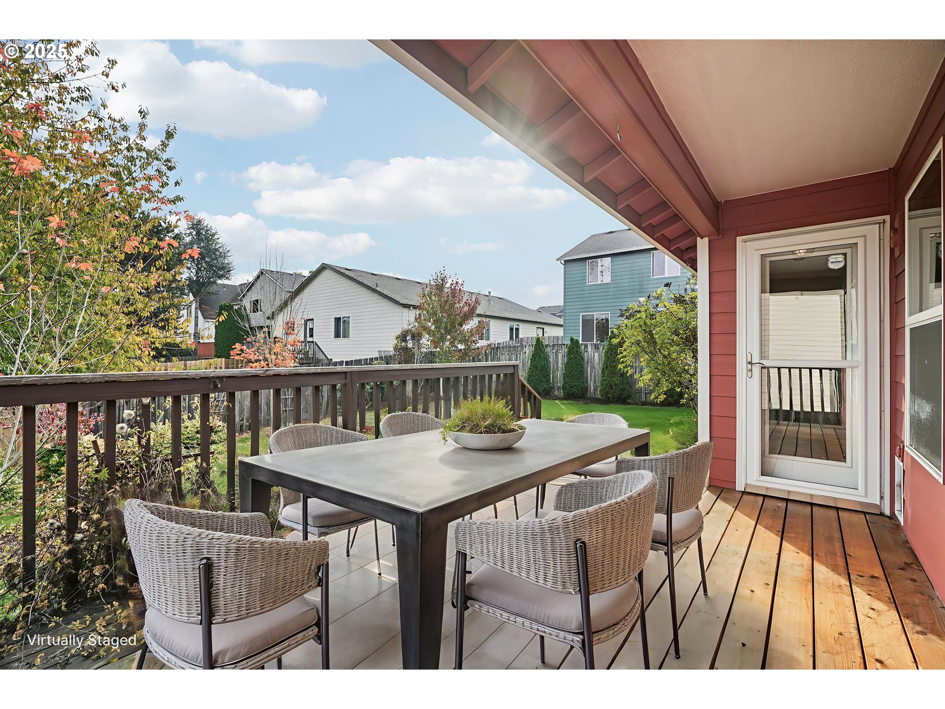 2892 Southeast Rosefinch Place Gresham, OR 97080 - Photo 30 of 37 a view of a balcony with furniture