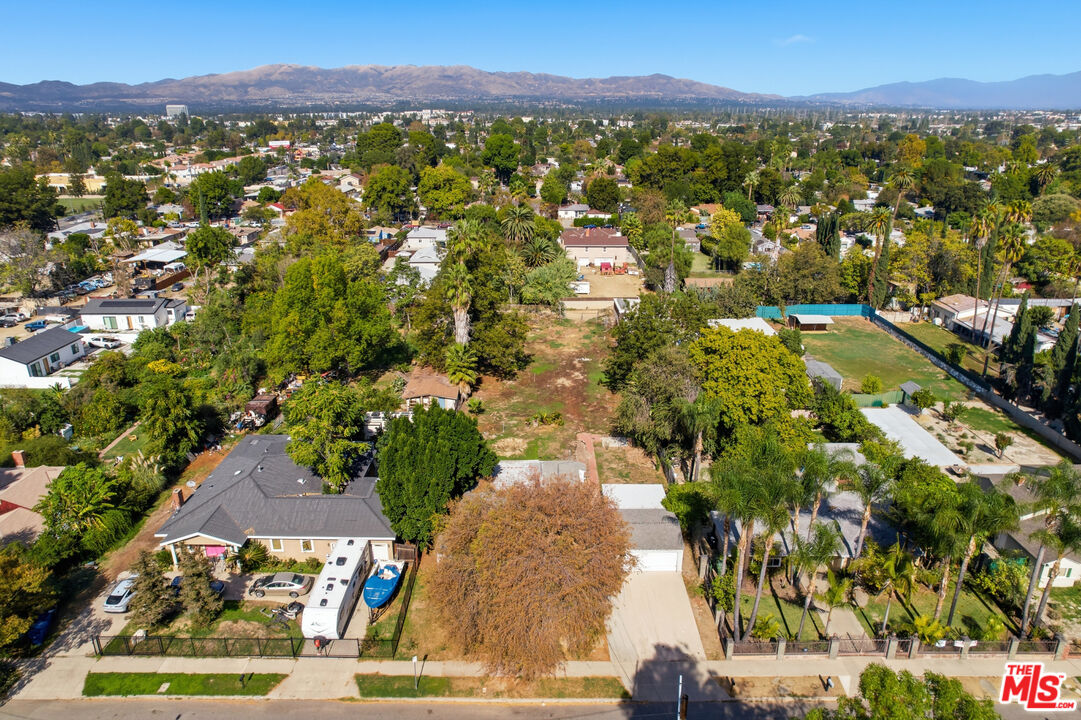 a view of city and mountain