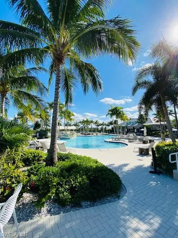 a view of swimming pool and lake view