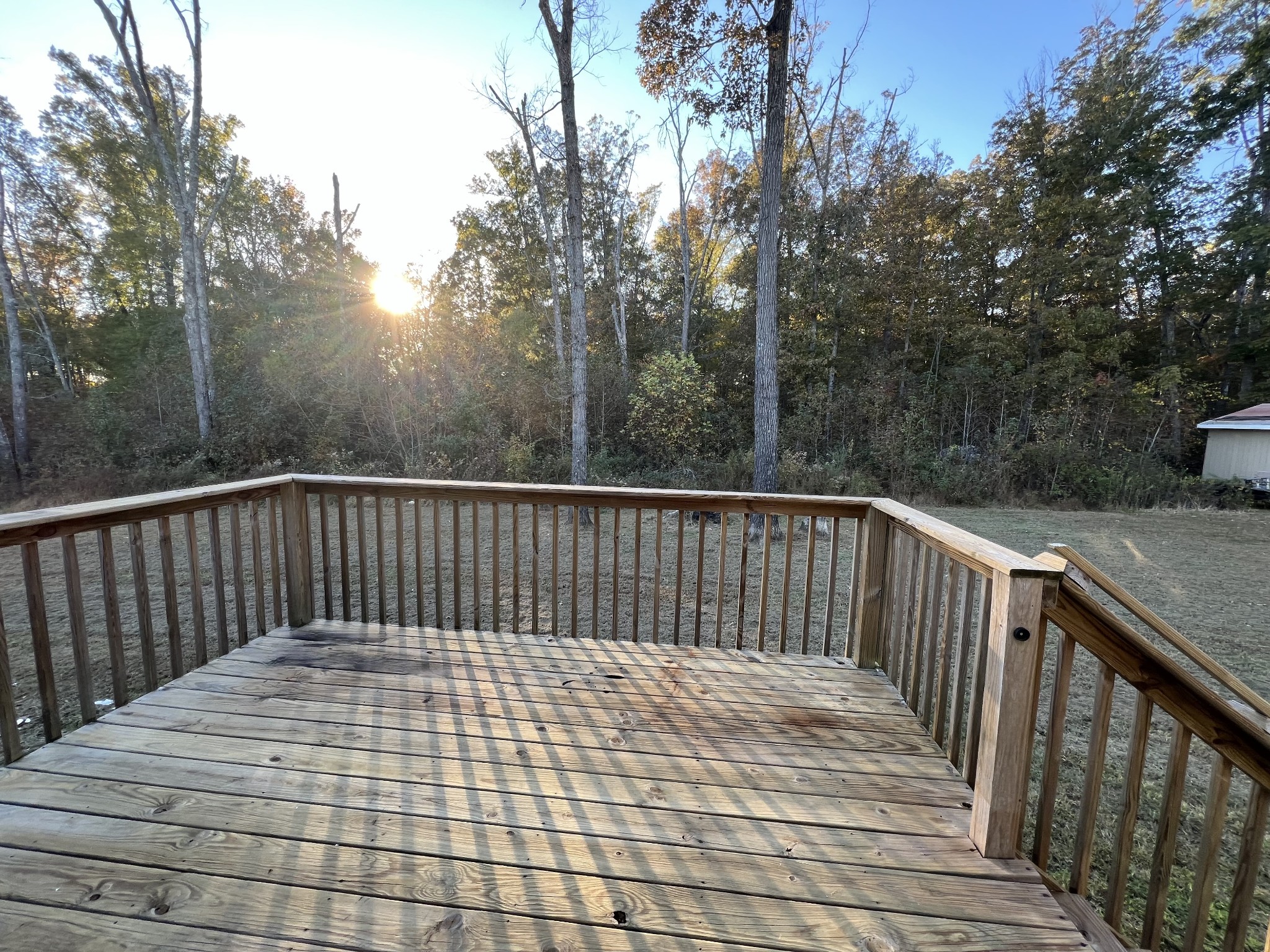 79 Benson School Road Kelso, TN 37348 - Photo 21 of 24 a view of balcony with wooden floor and fence