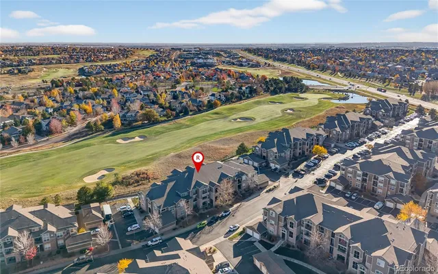 an aerial view of a city