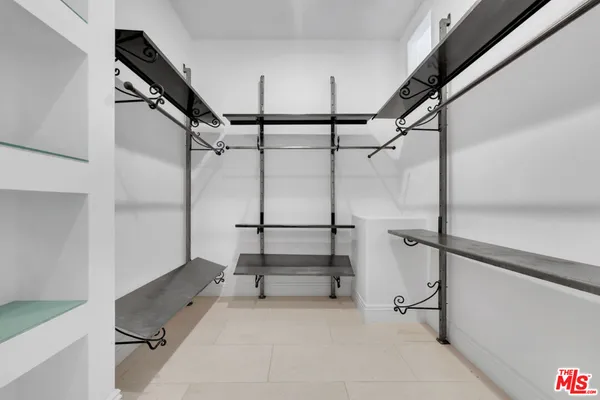 a view of a room with a small space