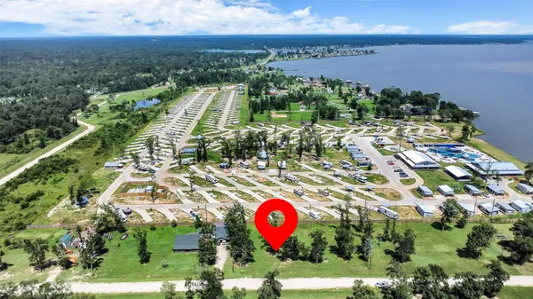 a view of outdoor space with garden and seating area