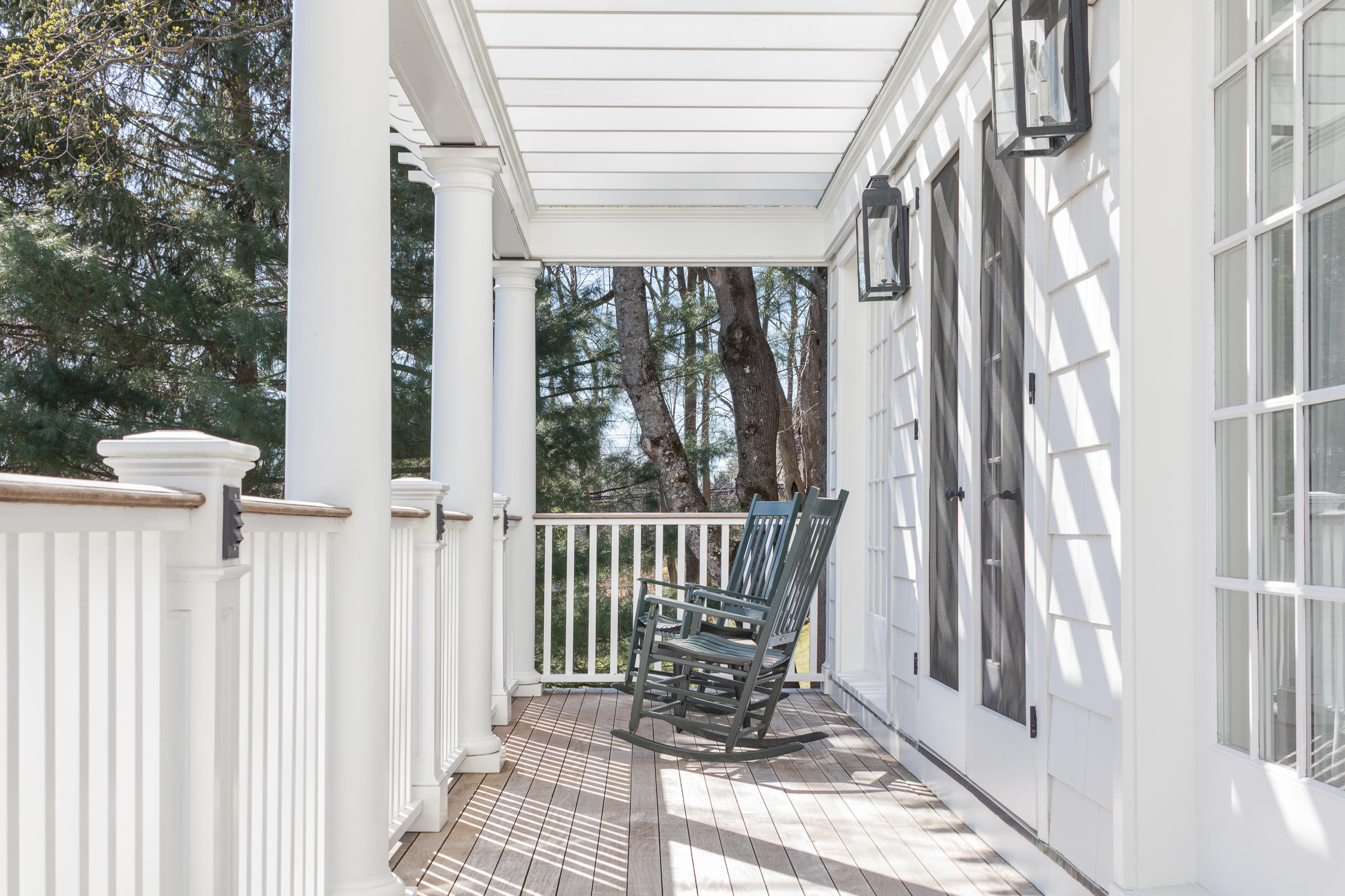 289 Oenoke Ridge New Canaan, CT 06840 - Photo 11 of 39 a view of balcony with furniture