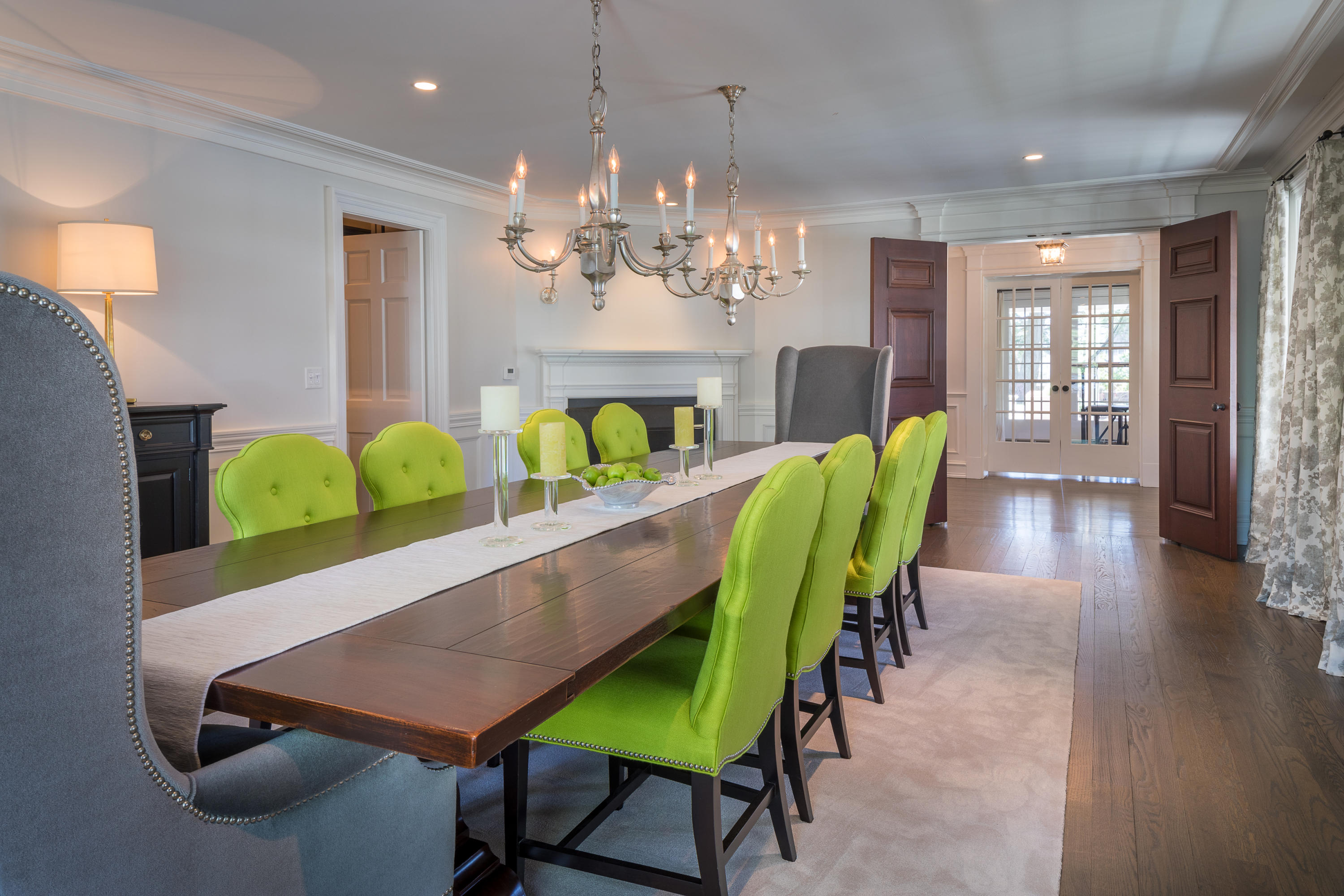 289 Oenoke Ridge New Canaan, CT 06840 - Photo 13 of 39 a room with furniture and a chandelier