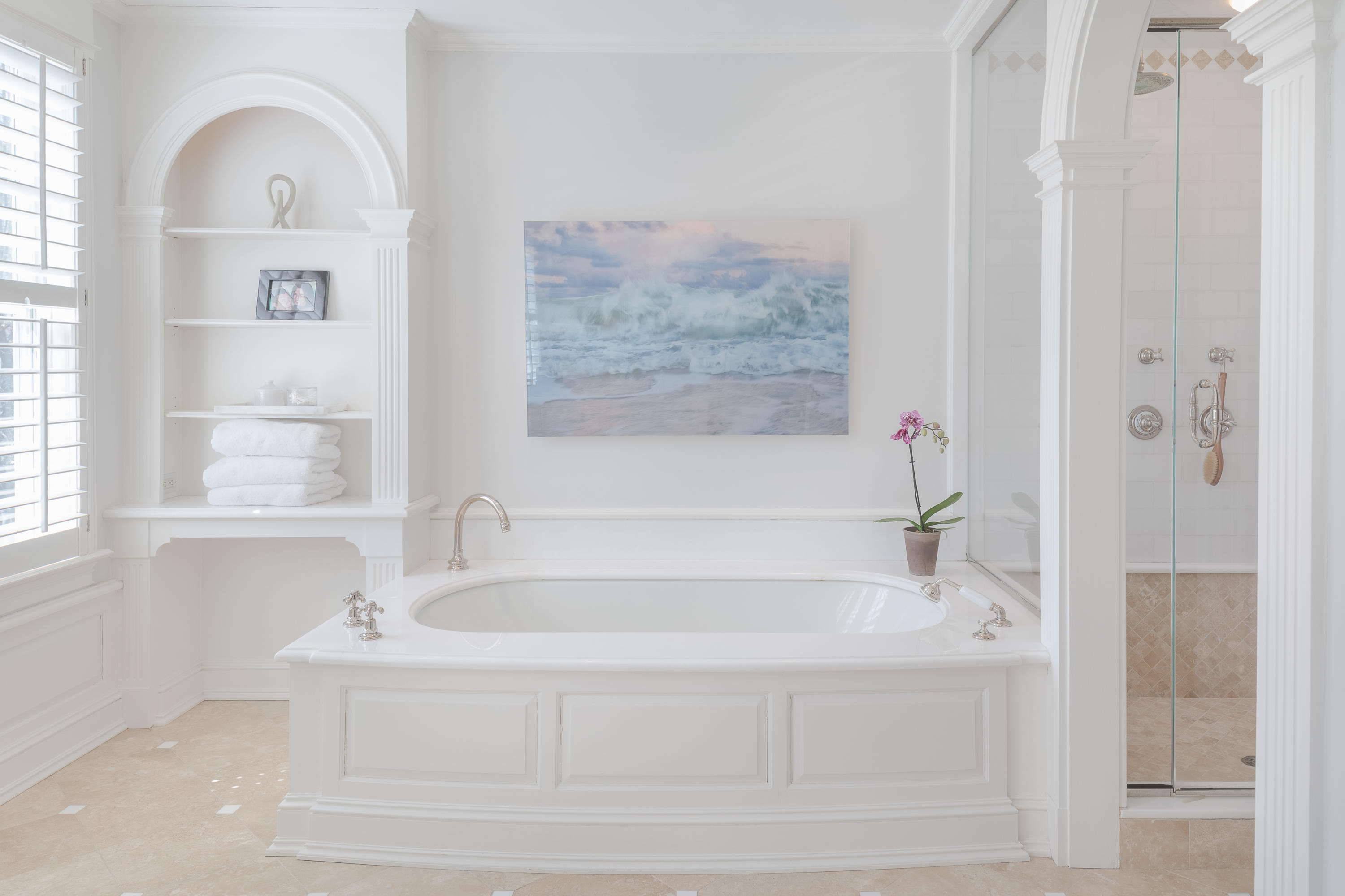 289 Oenoke Ridge New Canaan, CT 06840 - Photo 20 of 39 a white bath tub sitting next to a window