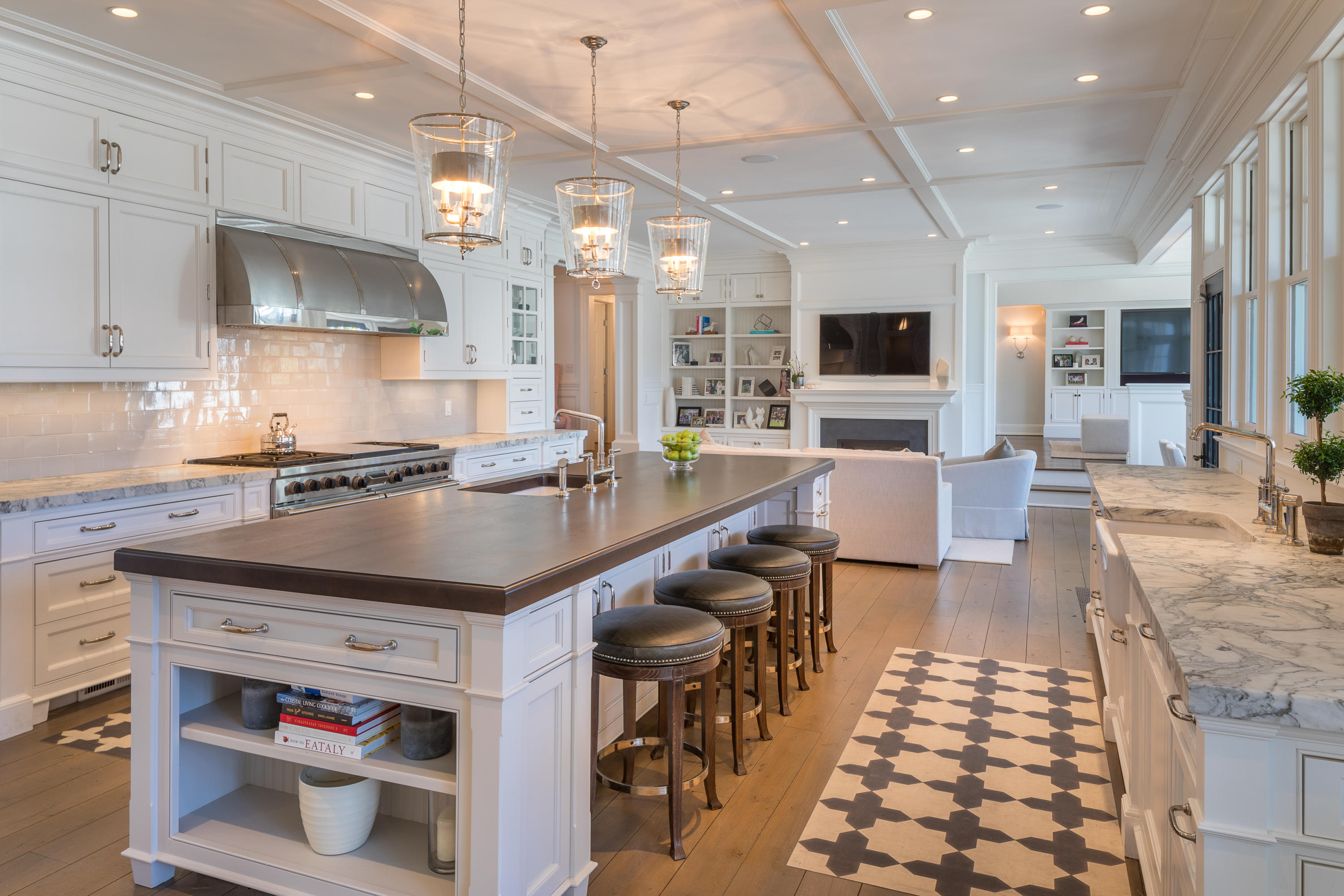 289 Oenoke Ridge New Canaan, CT 06840 - Photo 6 of 39 a kitchen with stainless steel appliances granite countertop a sink and a refrigerator