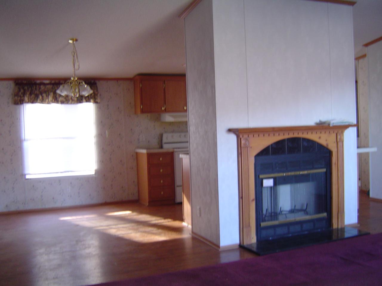 4141 Mountain View Church Road Blue Ridge, VA 24064 - Photo 9 of 13 a view of an empty room with a fireplace and a window