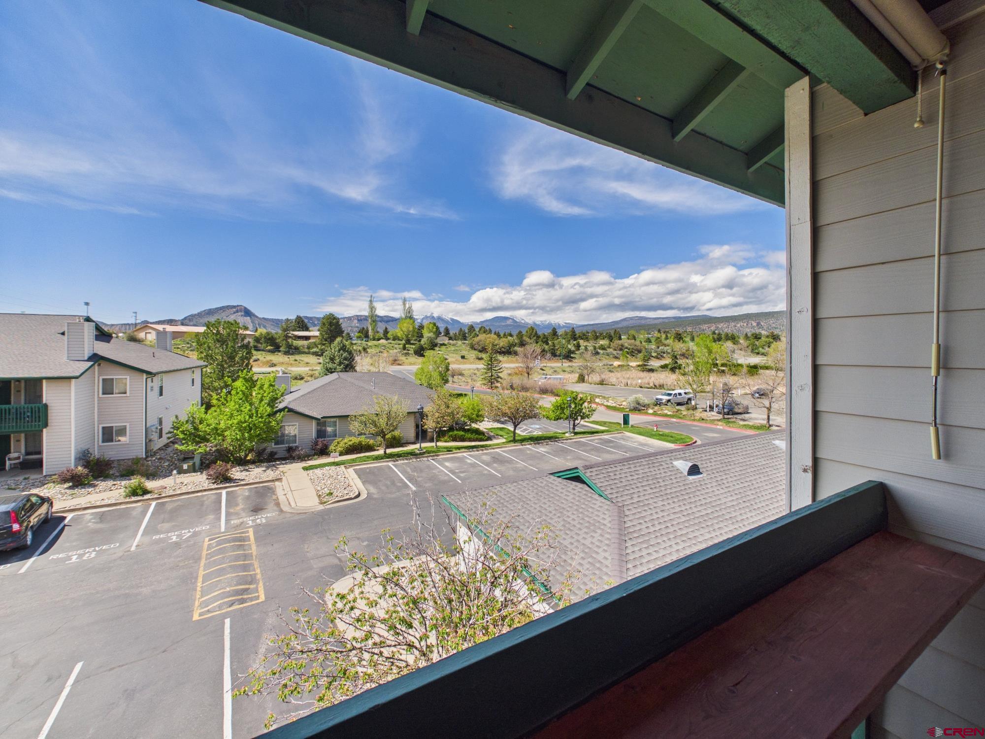 1100 Goeglein Gulch, Unit 216 Durango, CO 81301 - Photo 18 of 25 a view of a city from a balcony
