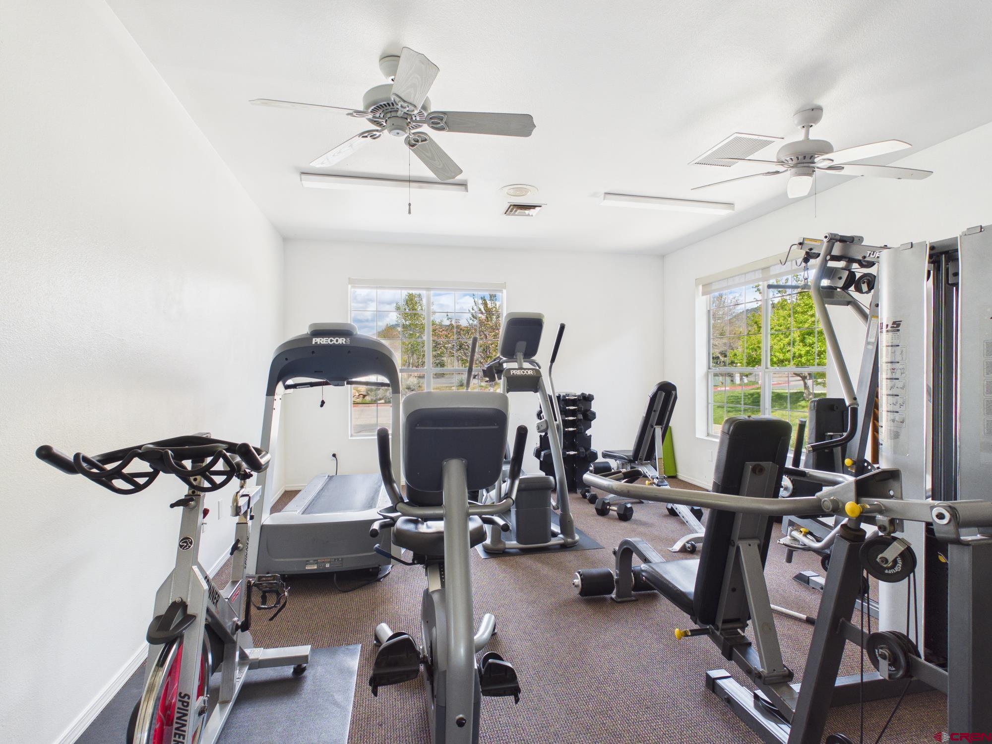 1100 Goeglein Gulch, Unit 216 Durango, CO 81301 - Photo 22 of 25 a view of a room with gym equipment