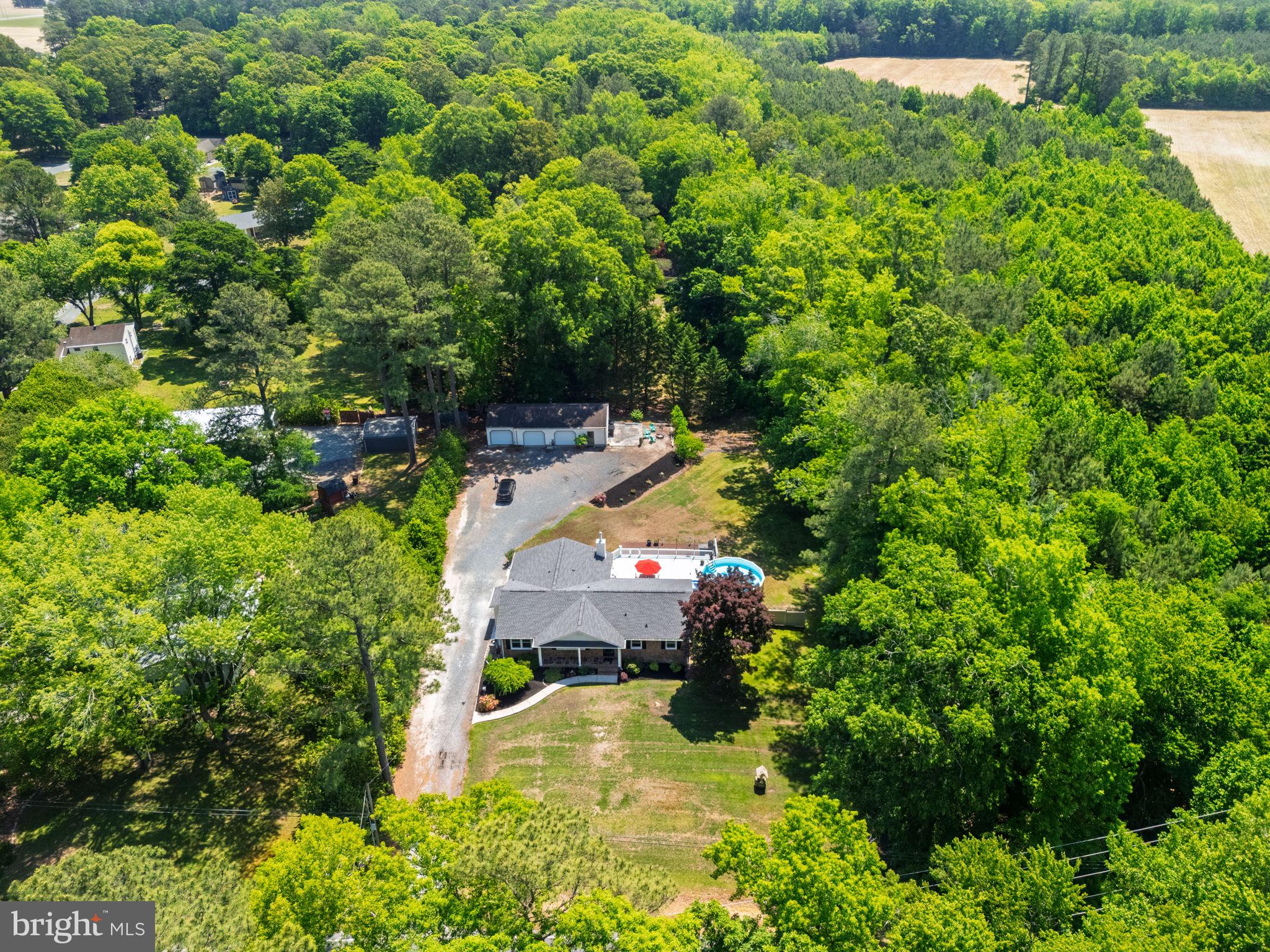 4563 Nutters Cross Road Salisbury, MD 21804 - Photo 21 of 52 an aerial view of a house with a yard