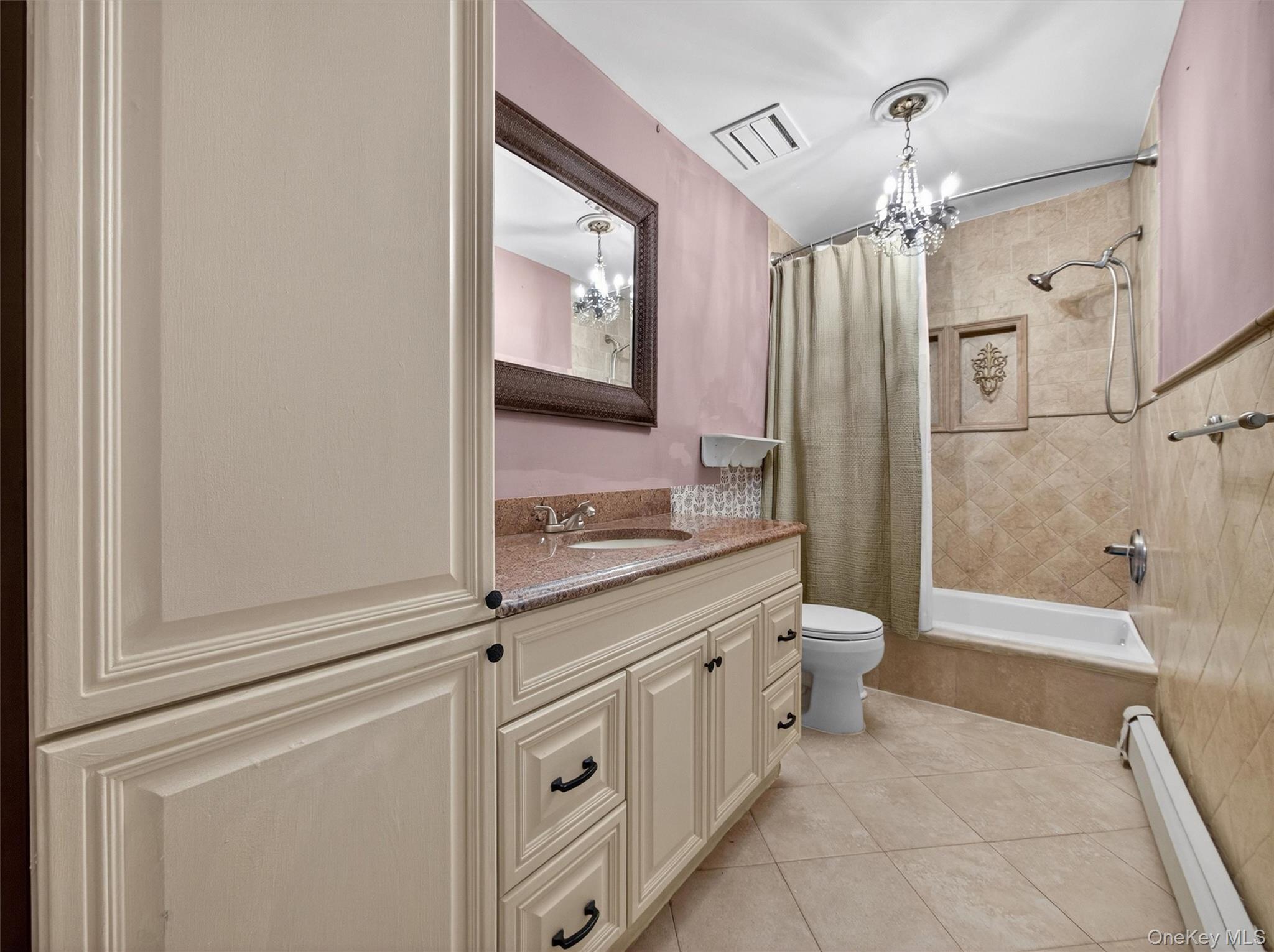 54 Blauvelt Road Blauvelt, NY 10913 - Photo 20 of 41 a bathroom with a granite countertop sink mirror vanity and toilet