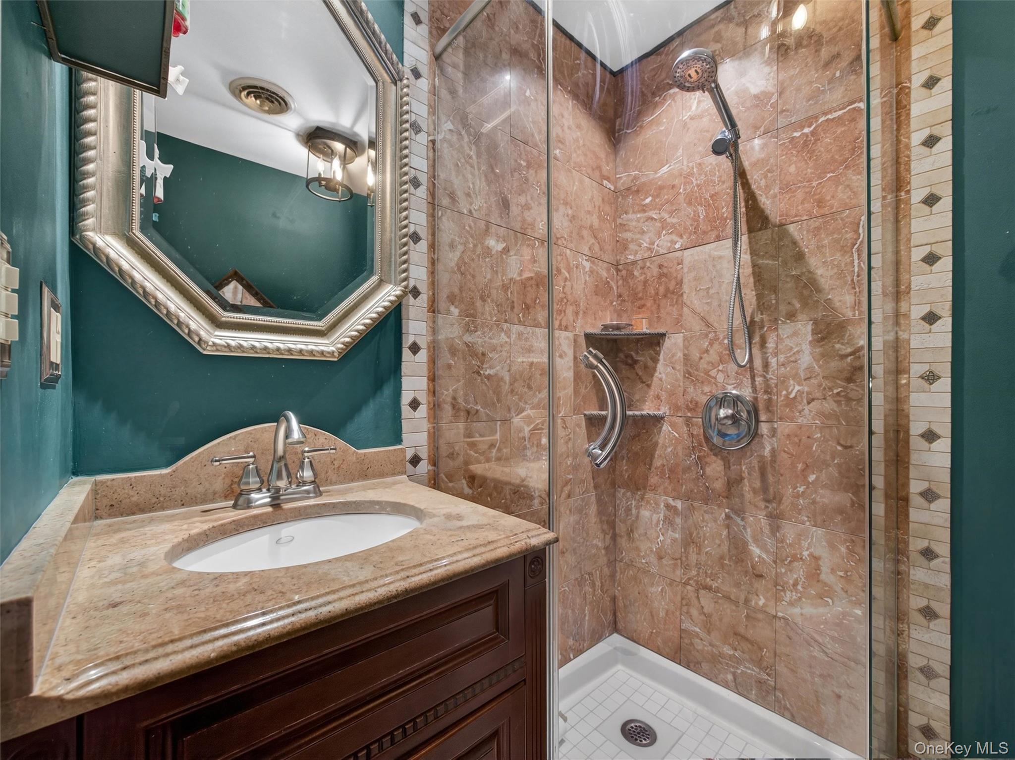 54 Blauvelt Road Blauvelt, NY 10913 - Photo 26 of 41 a bathroom with a sink and a mirror