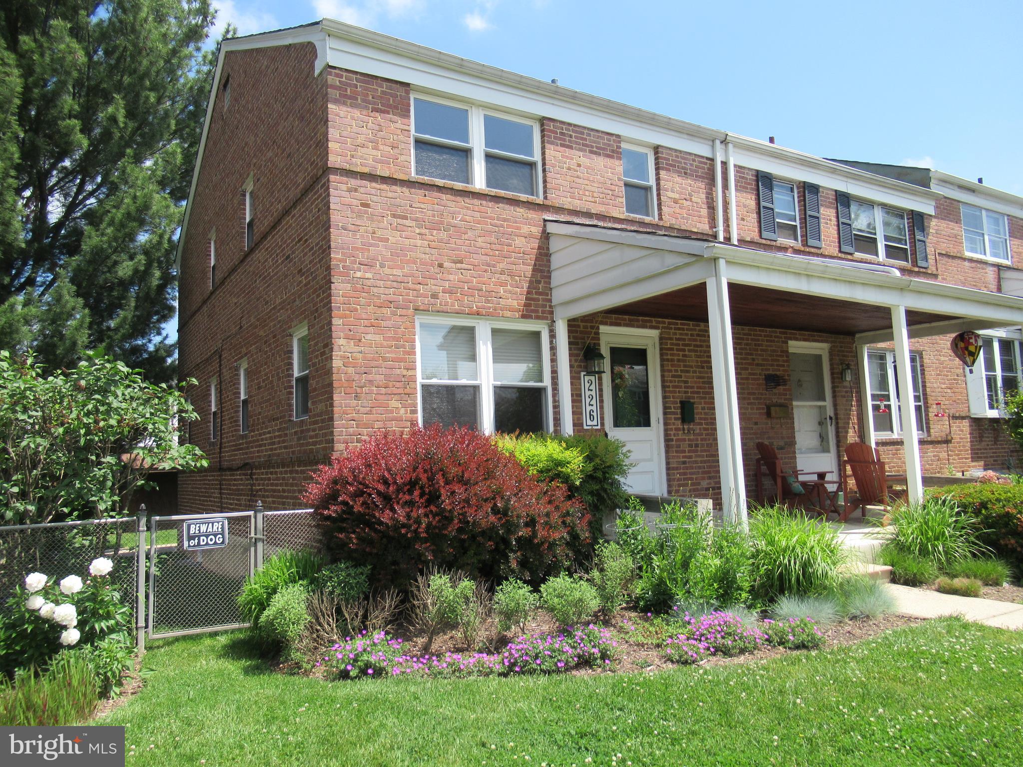226 Ridge Avenue Towson, MD 21286 - Photo 1 of 32 Front of house with covered porch