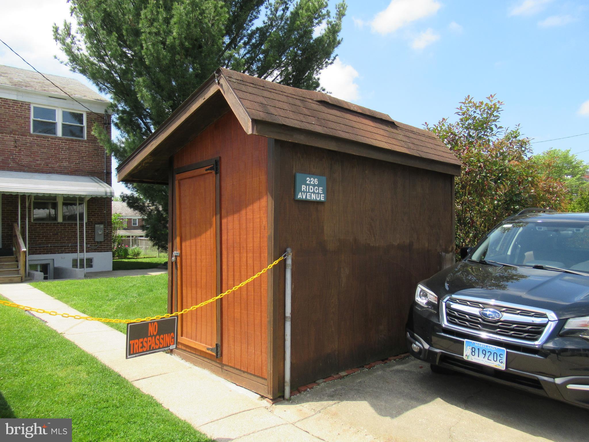 226 Ridge Avenue Towson, MD 21286 - Photo 23 of 32 Storage shed and parking pad