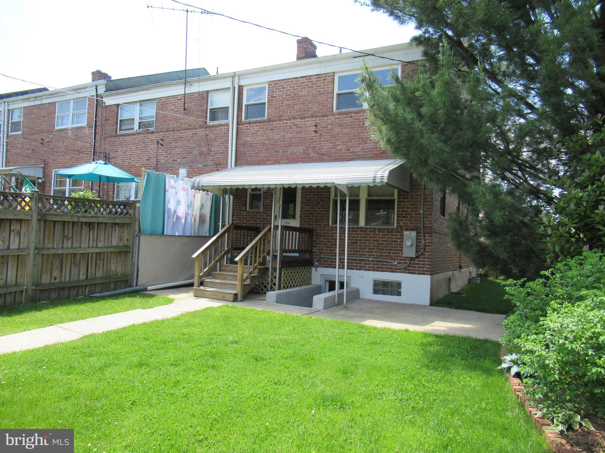 226 Ridge Avenue Towson, MD 21286 - Photo 26 of 32 View of back of house