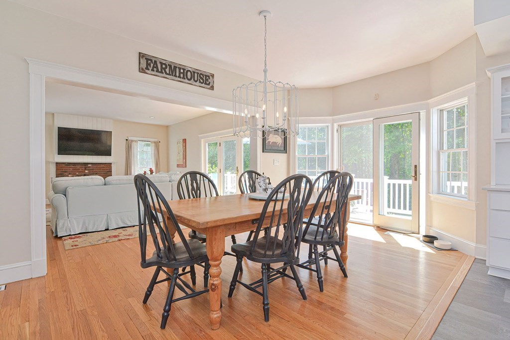 40 Brooks Station Road Princeton, MA 01541 - Photo 10 of 42 a view of a dining room with furniture window and wooden floor
