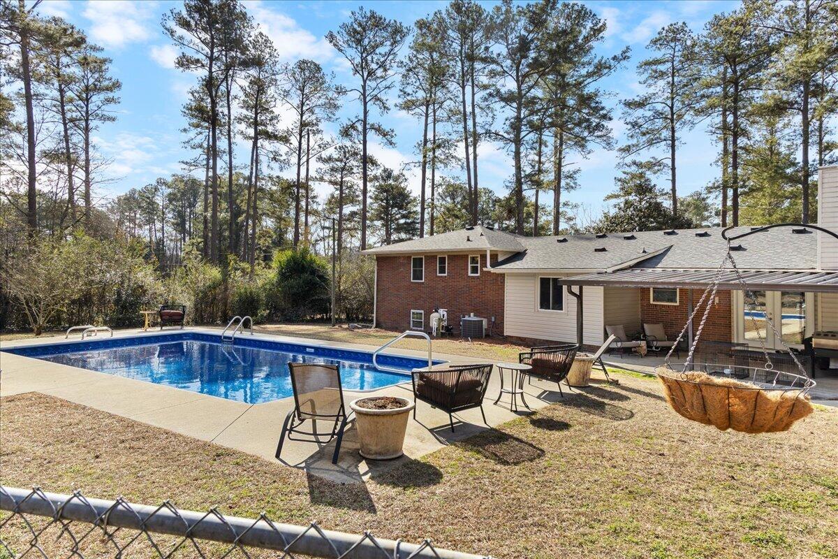 1011 Pinon Road North Augusta, SC 29841 - Photo 30 of 45 07-Backyard with Fenced Pool