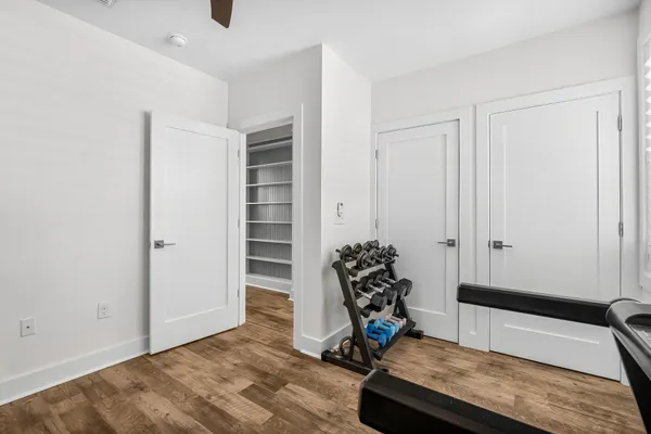 a room with furniture and a window