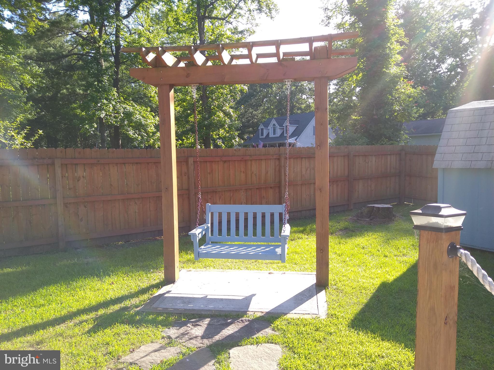 Backyard swing